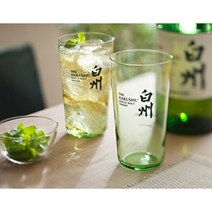 일본직구 산토리 hakushu 하쿠슈 얇은유리 하이볼잔 위스키 온더락잔 340 ml x 2개