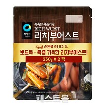 청정원 리치부어스트 오리지날, 1개, 460g