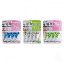 PPU275208 마스크걸이2679 색상랜덤 더블행거클립 4P(소) 꼭꼬핀 자석후크, 1