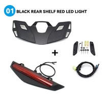 바이크 부품 2021 새로운 오토바이 후면 트렁크화물 랙 LED 브레이크 라이트 혼다 Goldwing 투어 GL1800B, 01 A