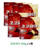 롯데제과 초코파이, 420g, 5개