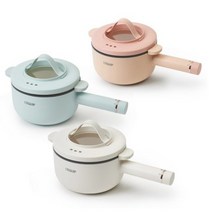 리큅 2in1 멀티쿠커 LEP-P20 라면포트 내솥분리 찜기 전기냄비 496350, 화이트