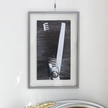 ah620-투명액자38CmX58Cm_헤어샵미용실, 3.펌, 골드브라운