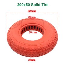 휠체어 200x50 고무 솔리드 타이어 8 인치 가스 스쿠터 및 전기 휠체어 접이식 포켓 자전거 바퀴, 01 200X50