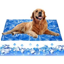 일본직발송 4. FLYTON 서늘한 시트 쿨매트 시원한 냉감 매트 냉각젤 시트 열사병 더위대책 냉각매트 반려, S_One Color, One Color