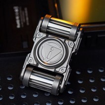 피젯토이 푸시슬라이더 스피너 Henar-Dasign 티타늄 합금 핑거팁 Edc 성인 감압 장난감 매우 긴 시간, Stainless steel