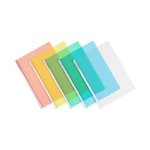 문화산업 F490A-7 칼라 레일클리어 홀더 둥근쫄대파일A4 6mm 당일무료발송, 투명, 플랜둥근쫄대6mm(50개입)