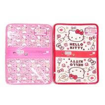 헬로키티 손잡이 지퍼케이스 미니지퍼화일, 레드