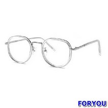 ForU32 각진 얇은 뿔테 투명 안경 패션안경 남자안경 티타늄안경 안경테 심플안경