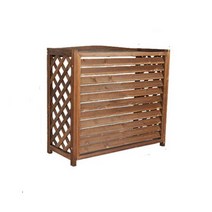 야외 휴지통 덮개 커버 원목 가리개 가림막 보호, 루버 100x43x94cm