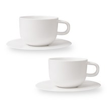 보울보울 볼볼홈파티 커피잔 350ml 2p + 소서 2p, 밀크화이트+밀크화이트, 1세트