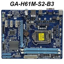 기가바이트 h61 마더보드 h61m-s2-b3 소켓 lga 1155 마더보드 ddr3 16gb 듀얼 채널 메모리 vga 인터페이스 데스크탑 메인보드