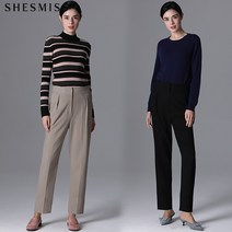 쉬즈미스 쉬즈미스 스트레이트 울 팬츠