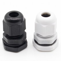 케이블그랜드 방수커넥터 전기용품 10pcs IP68 PG9 4-8MM 방수 나일론 케이블 글 랜드 개스킷 플라, 02 Black