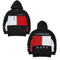 SUPREME 슈프림 마크 배색 후드집업 M L XL 토키바
