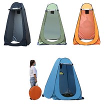 노지 차박 낚시 원터치 바람막이 샤워 탈의실 1인용 텐트 창문2개 비침방지형, 그린