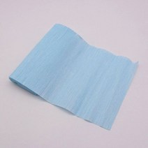꽃다발포장지 꽃자재 예븐 꽃 포장지 부자재 15*250cm 장식 종이 접기 주름 크레이프 공예 DIY 만들기 포장 스크랩북 파티 배경, Light Blue