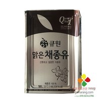 큐원 맑은 채종유 18L 유채씨 카놀라유 삼양사 캐나다산, 1개