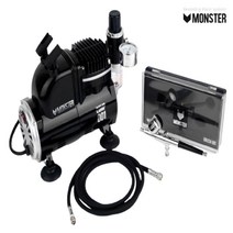 몬스터 에어브러쉬 컴프레셔세트 스프레이부스 건담 모형 산업용 공구 도색, 몬스터콤프세트1/에어브러쉬+콤프레셔+호스