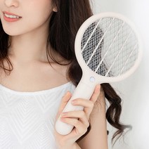 소싱 미니 윈도우 전기 모기채 파리채, 미스티 화이트