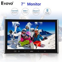 eyoyo em07l 7quot 1024x600 컴퓨터 tv pc 모니터 lcd 화면 hdmi vga av specker dispay for laptop car office, 없음