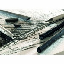 콘테 압축목탄 12개입 (2B.3B.4B) 세트 드로잉 스케치목탄 스케, 타입:4B