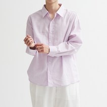 남자 여름 셔츠 오버핏 린넨 면 슬라브 남방
