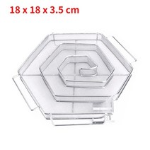 밥그릴 바베큐화로대 숯불화로대 불멍 캠핑용 야외 화로 연기 상자 차가운 연기 발생기 스테인레스 스틸 그릴 그물 흡연 그물 도구 barbacoa, 육각형