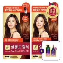 엘라스틴 살롱드컬러 100g 오렌지브라운 X2개 염모제, 단품, 단품