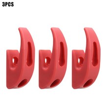 샤오미킥보드 1/2/3/4PCS 스쿠터 프론트 후크 샤오미 Mijia M365 프로 전기 스케이트 보드 스토리지 행거 부품 액세서리, [03] 3PCS Red, 03 3PCS Red