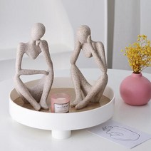 티티리 개업 집들이 선물 인스타 감성사진 촬영 소품 석고상 생각하는 조각상 스톤 오브제, 오브제 A타입 생각