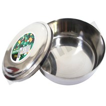 국산 스텐레스 합밥통 합찬통 원형 찬합 주방 보관 냉동 반찬, 4호 1.3L, 1개