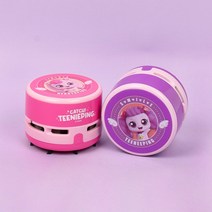 캐치 티니핑 미니 지우개 청소기 미니 전동 책상 먼지 청소 여아 캐릭터 프린세스 로미 데스크, 단품