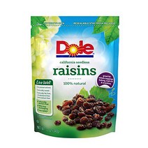 DOLE California Seedless Raisins 12 Ounce Bag, 1