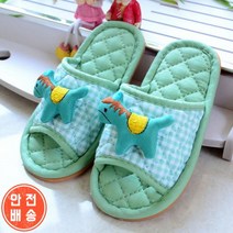 SK511준캡 아동 유아 퀼트 인형 패브릭 순면 층간소음 면실내화, A316 키즈인형패브릭면실내화 핑크_M