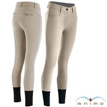 [ANIMO] Noa Full2 실리콘 풀패치 승마바지, 30, 차콜그레이