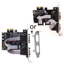 PCI-E에서 이중 직렬 포트 WCH382L Windows XP/Vista/7/8/8.1/10의 확장 카드, 1개