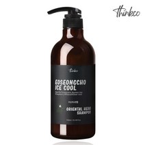띵코 풍성한 거품 쿨링효과 아이스쿨 샴푸 750ml 모발 두피 힐링케어