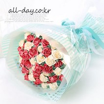 올데이 ((완성품))사랑은 방울방울 종이장미 꽃다발, 100개, 1set