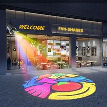 Led 옥외 광고 프로젝터 커스텀 이미지 프로젝터 쇼핑몰 상업용 로테이터 고보 라이트, 02 35W_02 simple logo lens, 01 CHINA