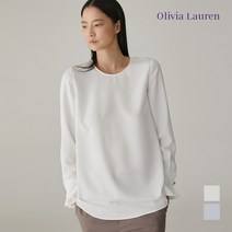 [올리비아로렌] 라운드넥 진주장식 블랑_VOCNLXM3111