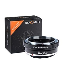 [정규 대리점]K&F CANON FD마운트-CANON EOS M 마운트 어댑터 렌즈 크로스 첨부 fd-eosm (KFEOSM)