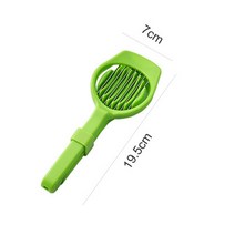 egg split jujube 슬라이서 다기능 계란 슬라이서 토마토 커터 핸드 헬드 버섯 키위 딸기 분할기 슬라이싱 금형, 초록
