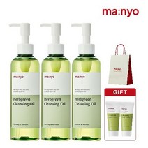 마녀공장 [마녀공장][AK단독] 허브그린 클렌징 오일 200mlx3개 [+소다폼20mlx2개], 단품없음