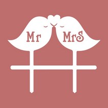 Mr & Love You 아크릴 케이크 플래그 가을 사랑 소년 토퍼 웨딩 생일 파티 장식 판매, 18 white