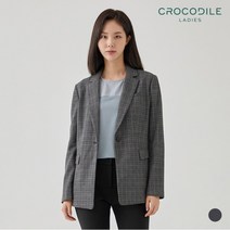[크로커다일레이디] 체크패턴원버튼자켓_CL0FJK102