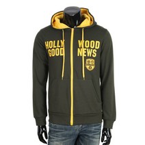 [바보사랑] 엠블럼 포인트 포켓 끈 후드집업 MZ686[쿠비코]