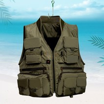 에이크런 계류 민물 루어 바다 선상 구명 갯바위 배 부력 쏘가리 낚시 조끼, L