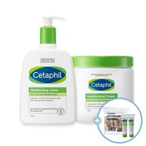 세타필 모이스춰라이징 로션500ml + 세타필 오이스춰라이징 크림 453g, 1세트