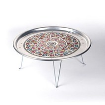 [정스토어] 밥상 다과상 술상 찻상 옛날 양은 밥상 교자상 50CM #999EA, 왕대 2호 50cm